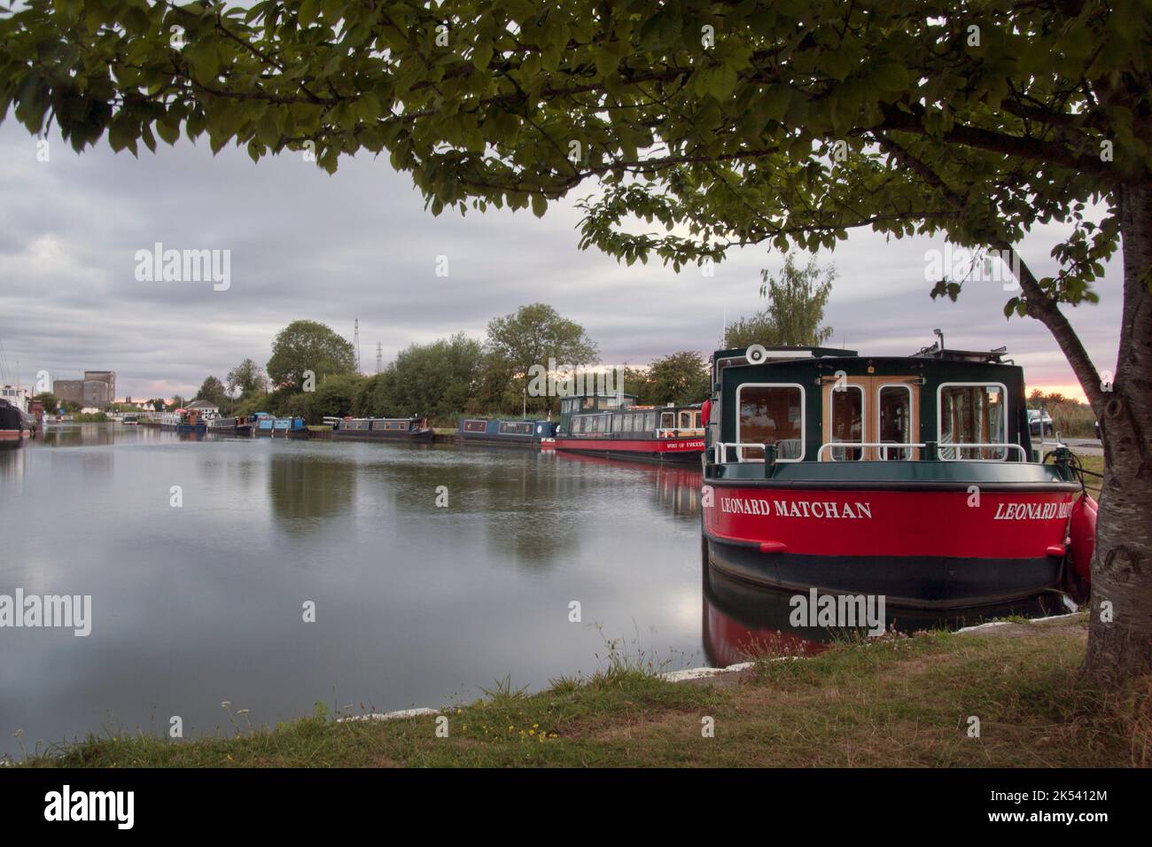 Saul Junction dove il Gloucester & Sharpness Canal incontra il Stroudwater Canal, Gloucestshire, Inghilterra Foto Stock