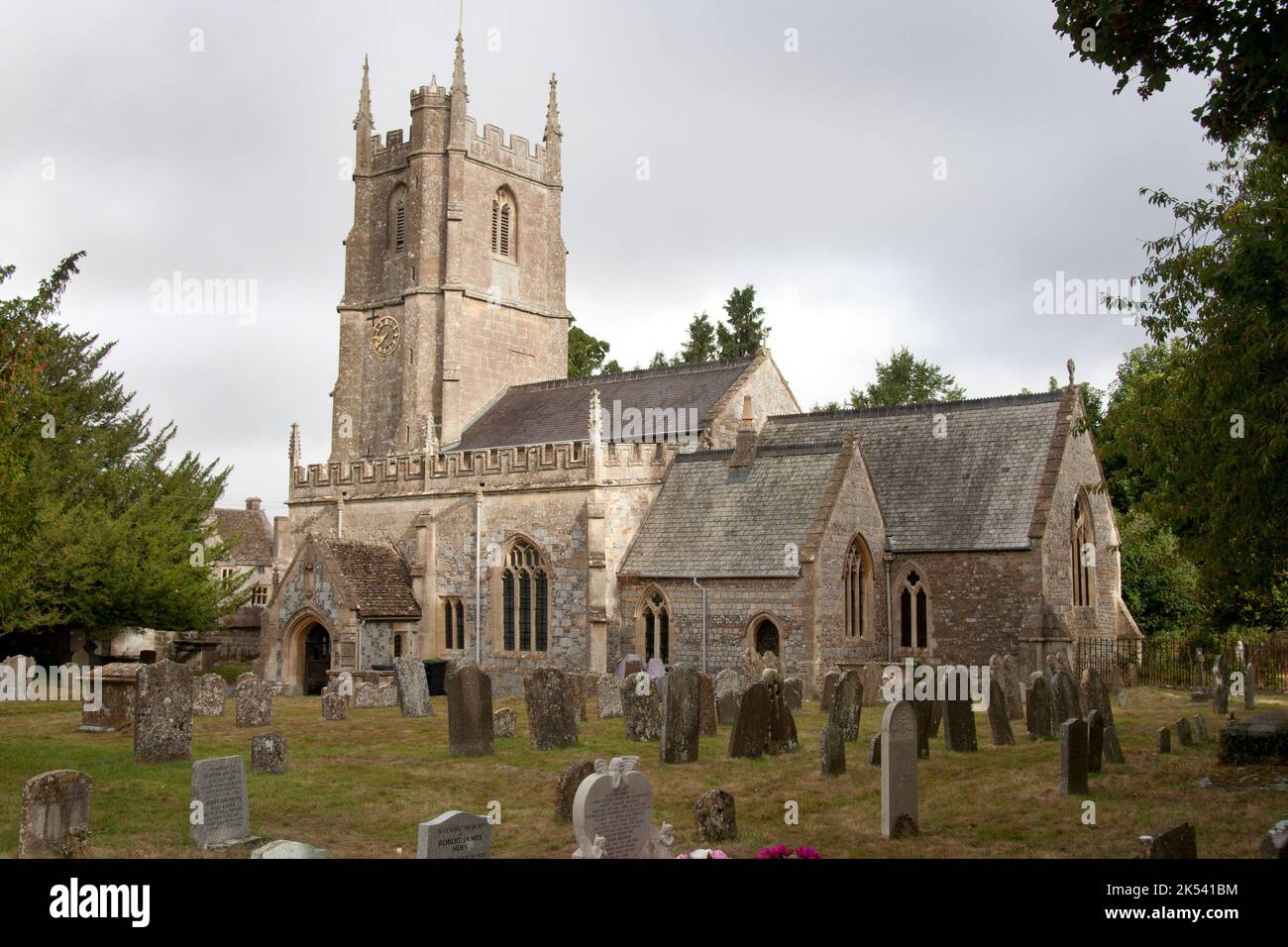 St James Church, Upper Kennet Beneice, Avebury, Wiltshire, Inghilterra Foto Stock