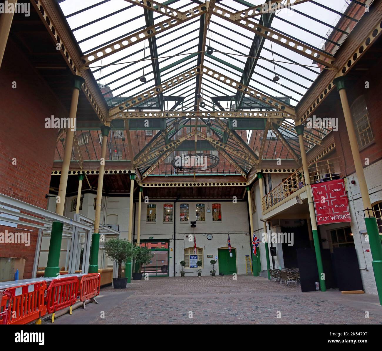 Lock Works - Chubbs Locks Building, Fryer St, Wolverhampton, West Midlands, Inghilterra, UK, WV1 1HT - INTERNI Foto Stock