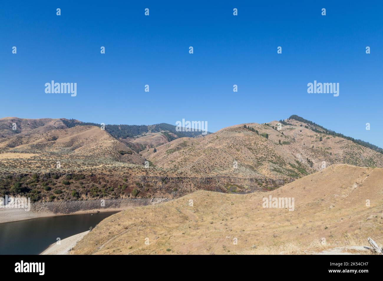 Paesaggi, colline e montagne dell'Idaho intorno a Boise Foto Stock