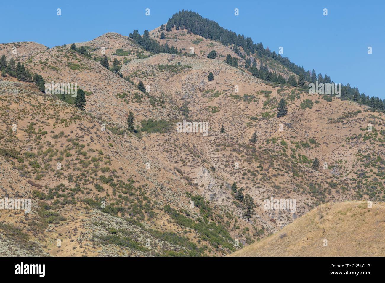 Paesaggi, colline e montagne dell'Idaho intorno a Boise Foto Stock