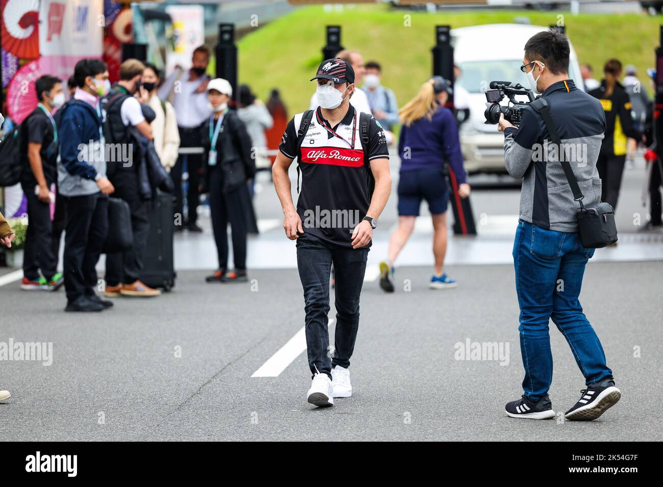 BOTTAS Valtteri (fin), Alfa Romeo F1 Team ORLEN C42, ritratto durante il Gran Premio di Formula 1 Honda 2022, 18th° round del Campionato del mondo FIA di Formula uno 2022 dal 7 al 9 ottobre 2022 sul Suzuka International Racing Course, a Suzuka, Prefettura di mie, Giappone - Foto: Florent Gooden / DPPI/DPPI/LiveMedia Foto Stock