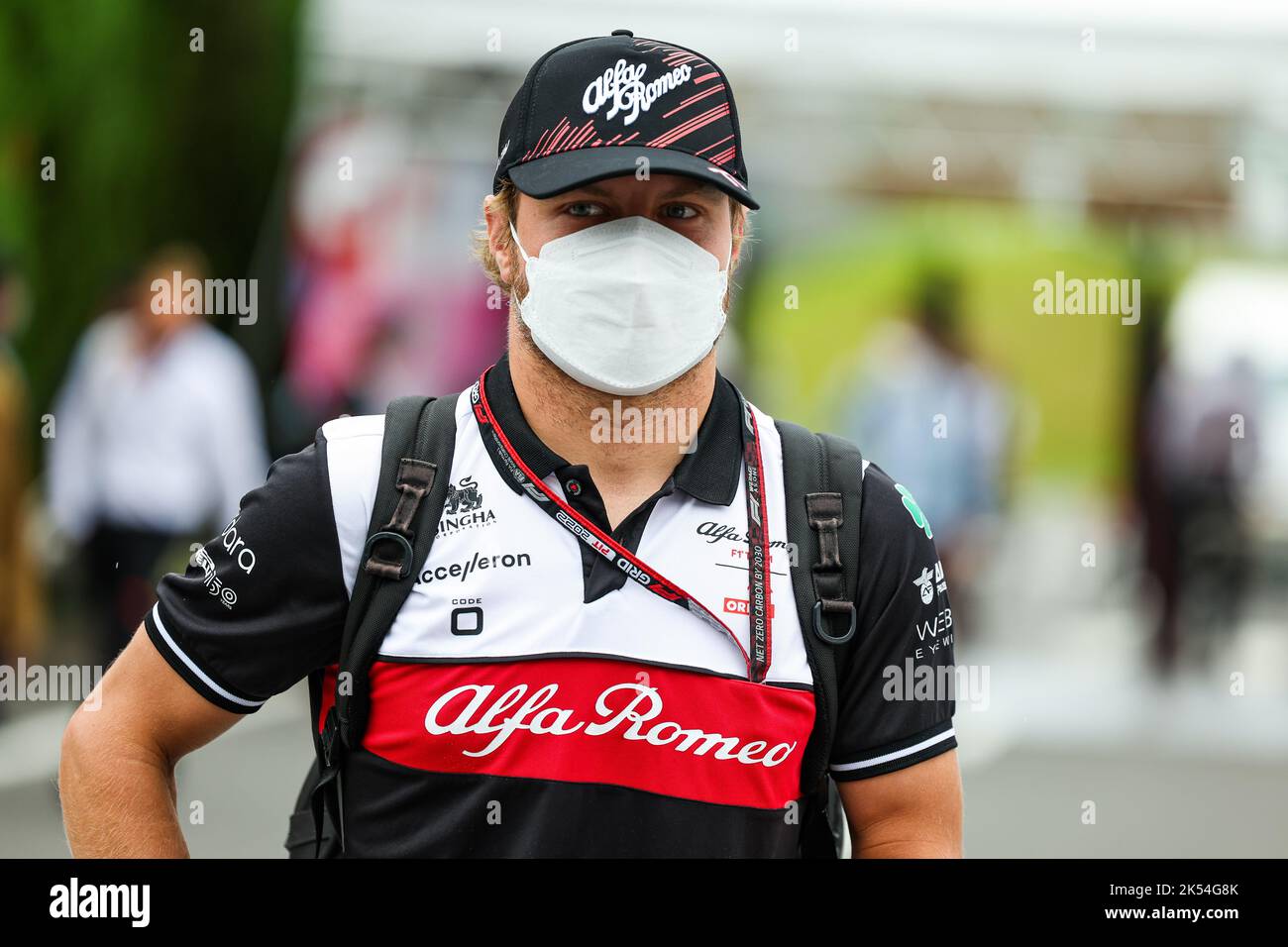 BOTTAS Valtteri (fin), Alfa Romeo F1 Team ORLEN C42, ritratto durante il Gran Premio di Formula 1 Honda 2022, 18th° round del Campionato del mondo FIA di Formula uno 2022 dal 7 al 9 ottobre 2022 sul Suzuka International Racing Course, a Suzuka, Prefettura di mie, Giappone - Foto: Florent Gooden / DPPI/DPPI/LiveMedia Foto Stock