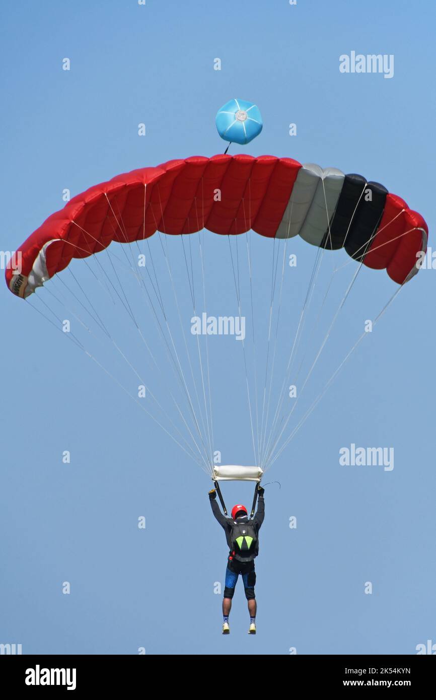 Skydiving Tandem Foto Stock