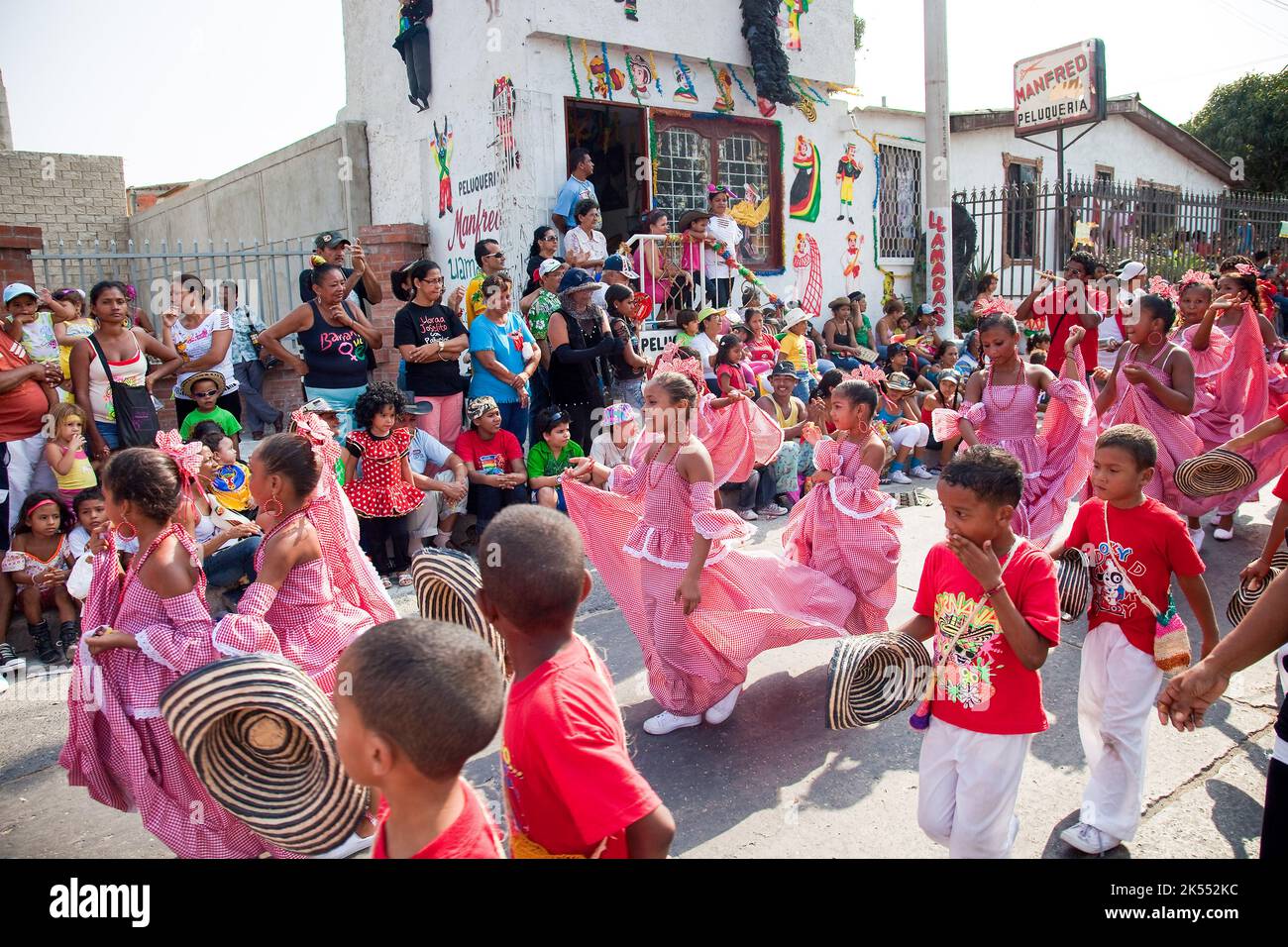 Colombia, Carnaval nella città settentrionale di Barranquilla è il più importante del paese e famoso nel mondo. Le numerose sfilate e la musica festi Foto Stock