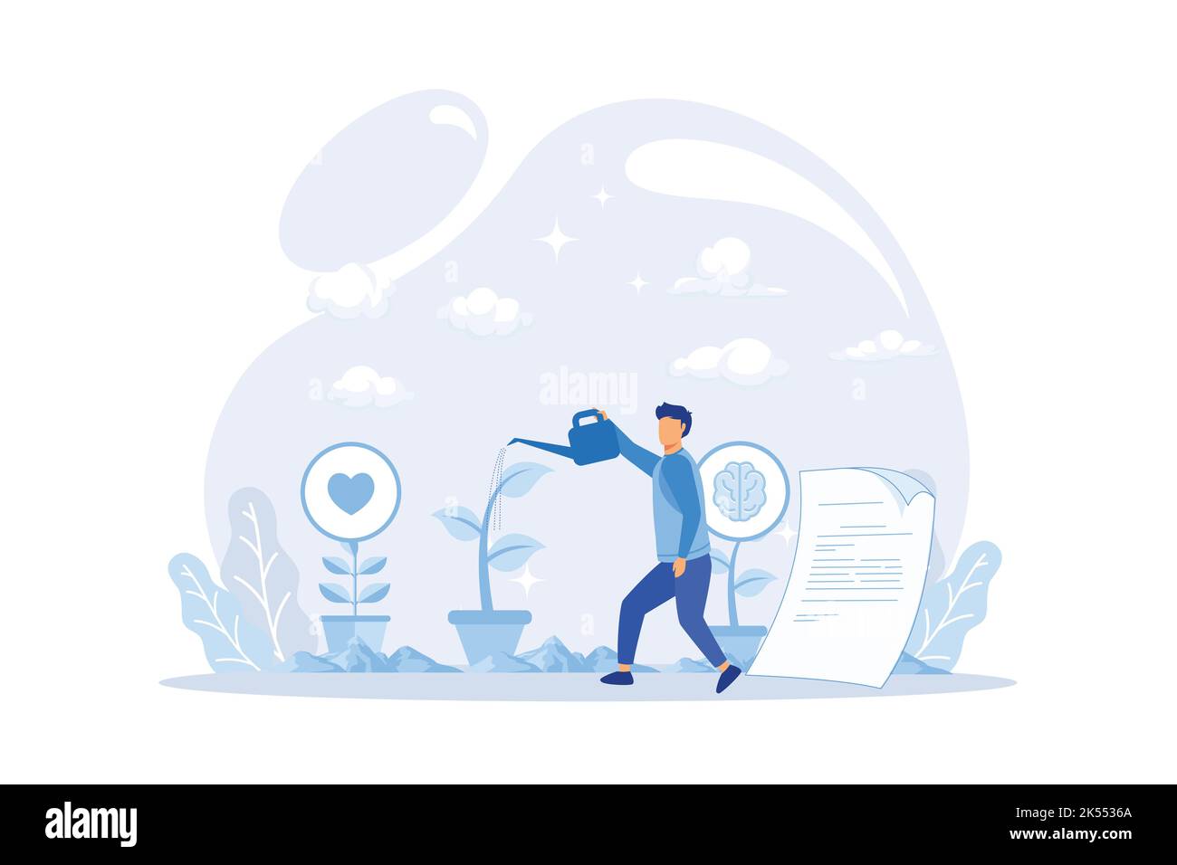 Illustrazione del vettore di guida. Piano motivazione divano persone concetto. Insegnante di sviluppo dell'istruzione dei dipendenti e conoscenza dei leader. Illustrazione Vettoriale