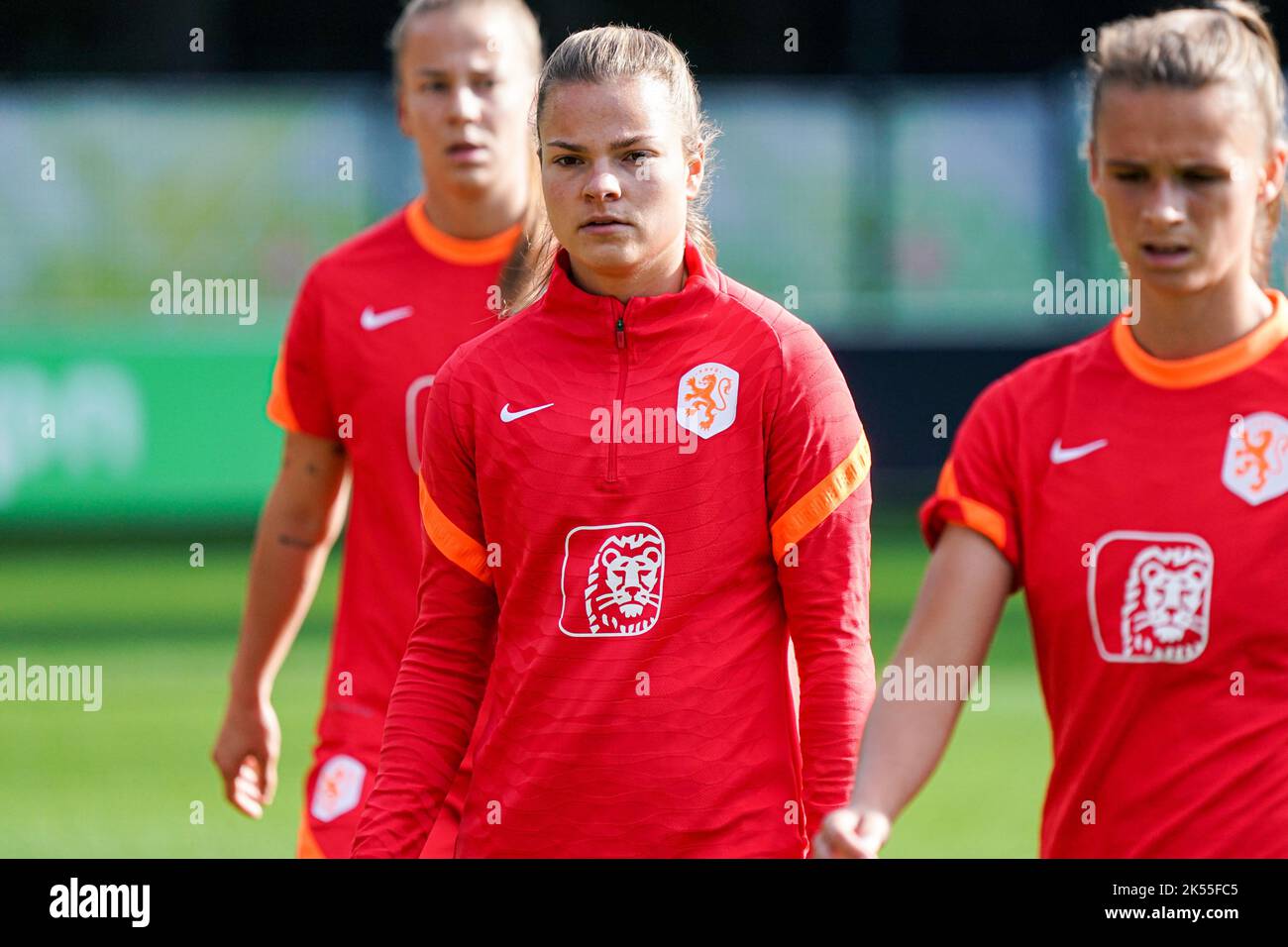 ZEIST, PAESI BASSI - Ottobre 6: Kayleigh van Dooren dei Paesi Bassi durante la formazione delle donne olandesi al campus di KNVB il 6 Ottobre 2022 a Zeist, Paesi Bassi (Foto di Jeroen Meuwsen/Orange Pictures) Foto Stock