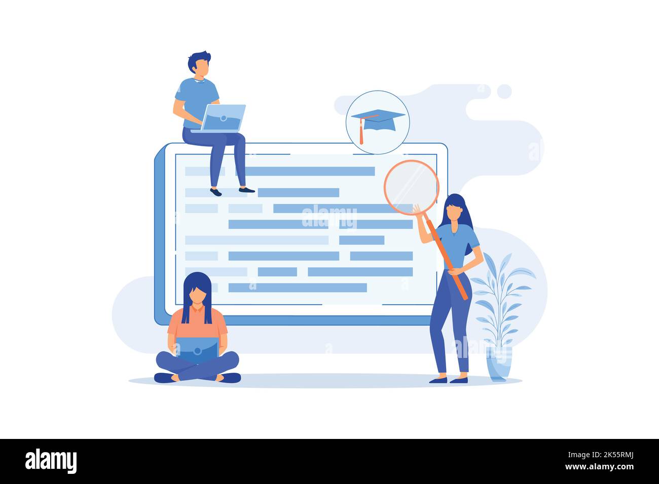Corsi DI gestione IT carriera dei project manager IT, corsi di gestione di software e database, framework aziendali e modalità di progettazione flat della strategia aziendale Illustrazione Vettoriale
