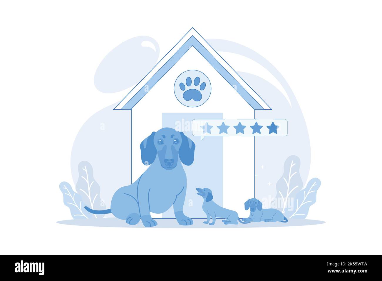 Breed club Canine Breed show, miglior cane standard, acquistare animale domestico purebred, servizio di formazione professionale, felino club, membro associazione canile design piatto mo Illustrazione Vettoriale