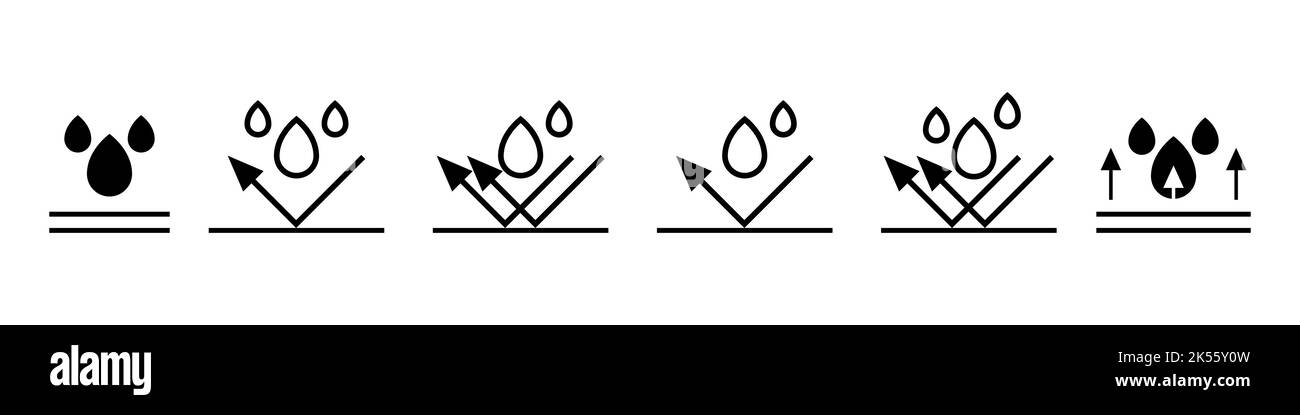 Simbolo icona impermeabile design semplice Illustrazione Vettoriale