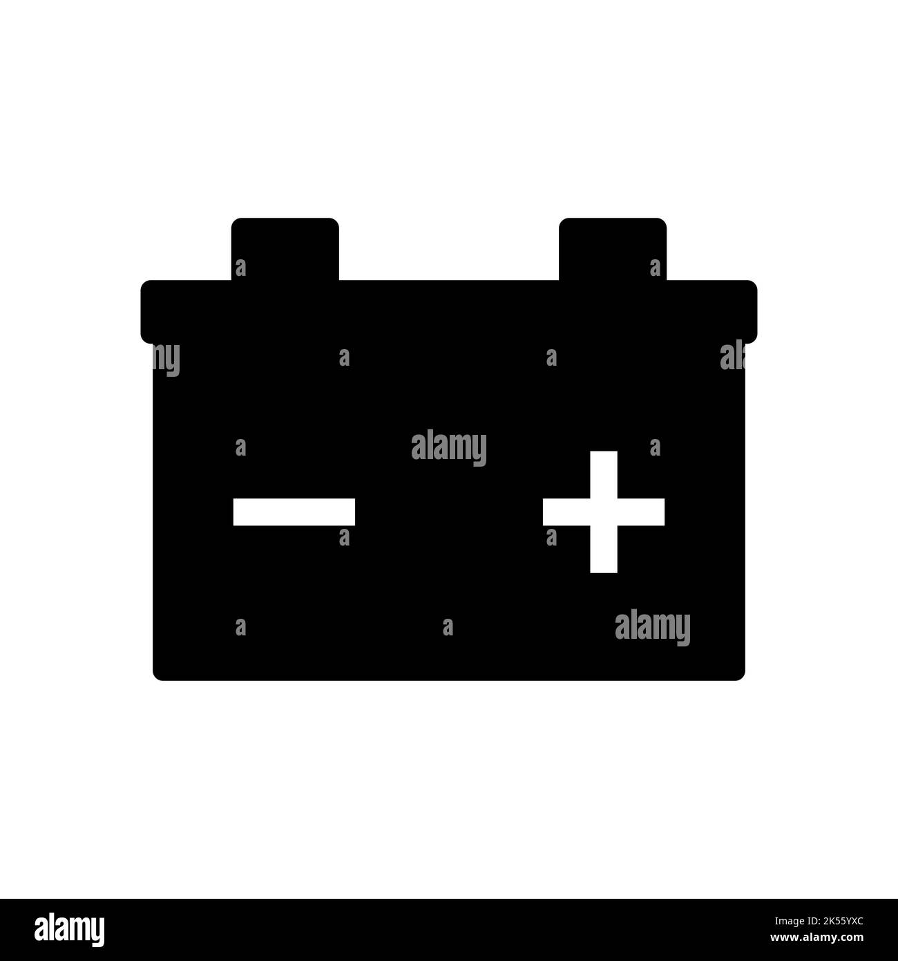 Icona della batteria per auto design semplice Illustrazione Vettoriale