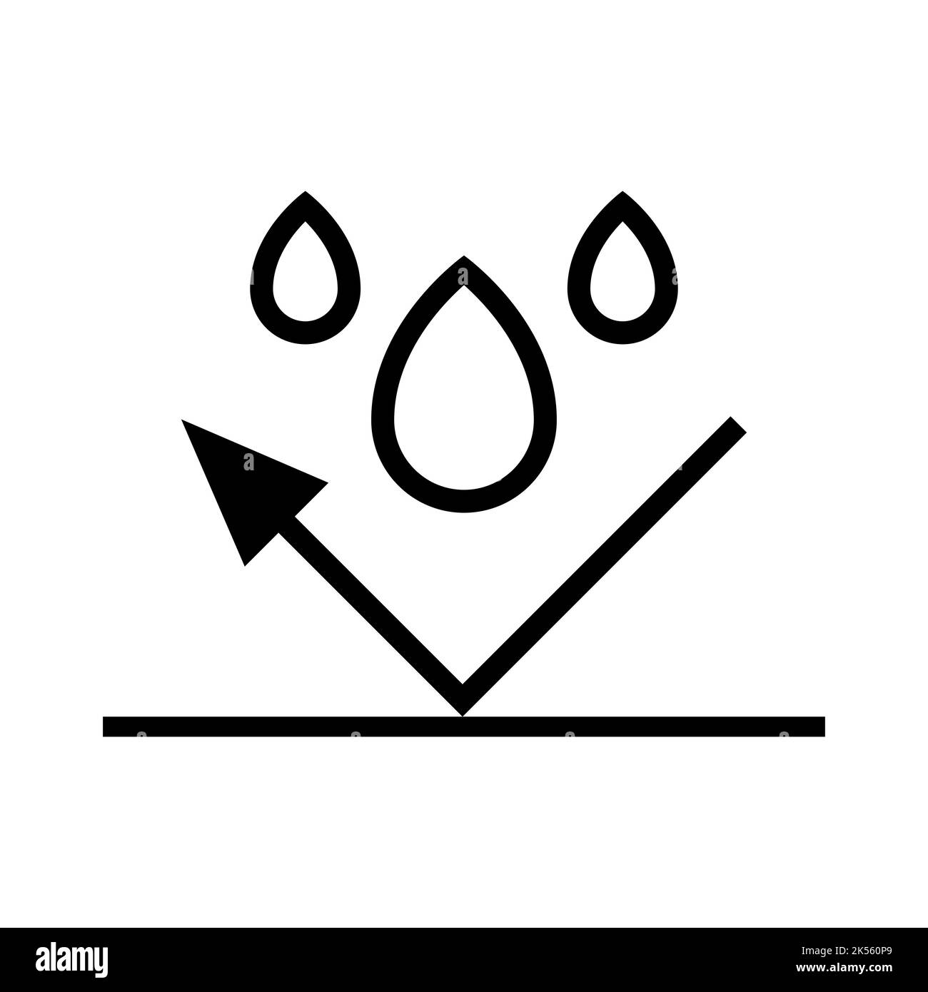 Simbolo icona impermeabile design semplice Illustrazione Vettoriale