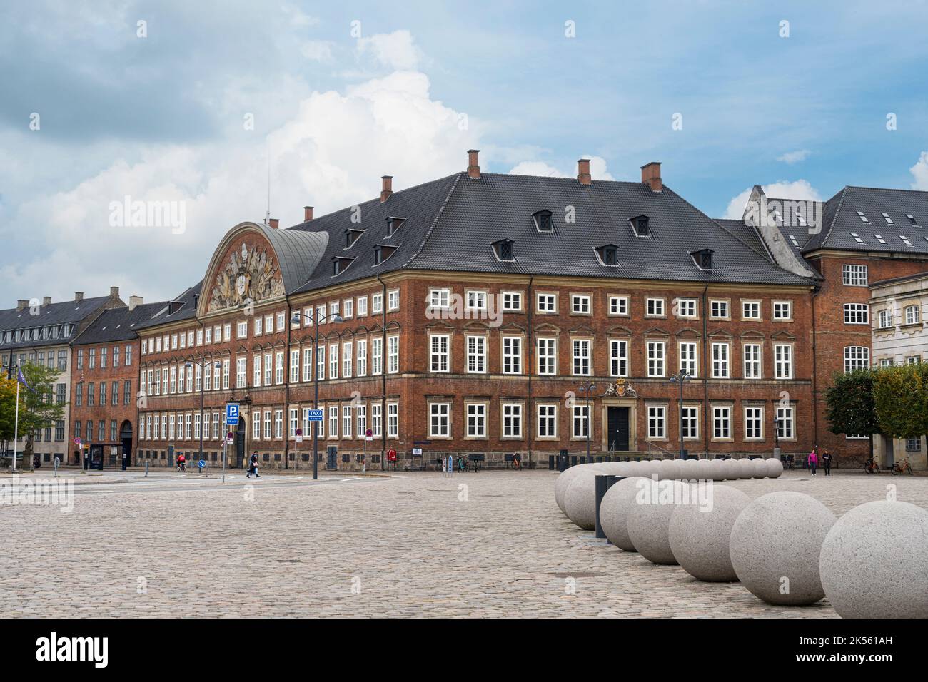Copenaghen, Danimarca. Ottobre 2022. Vista del Ministero danese delle finanze edificio nel centro della città Foto Stock
