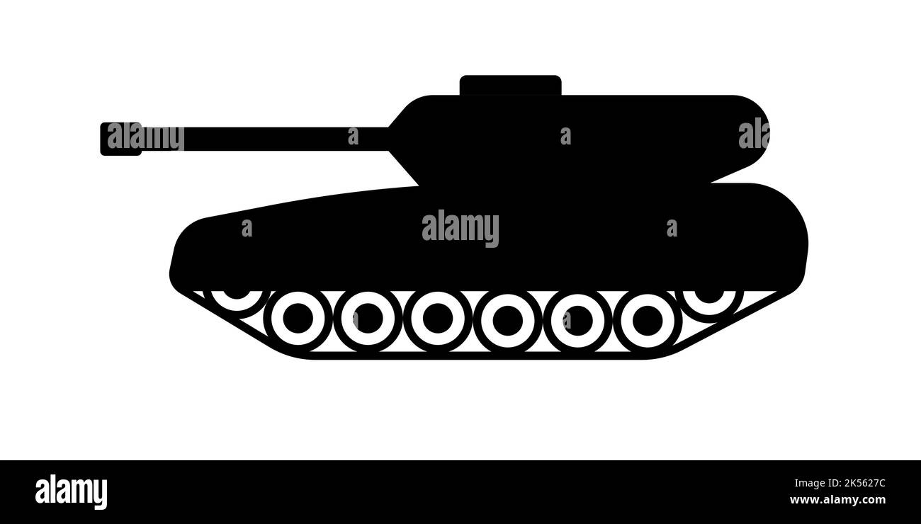 Simbolo icona serbatoio design semplice Illustrazione Vettoriale