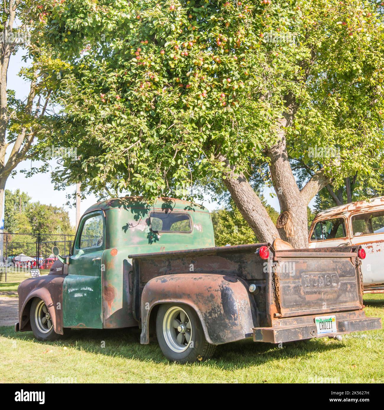 FRANKENMUTH, MI/USA - 9 SETTEMBRE 2017: Un vecchio camion di pick-up Dodge, Frankenmuth Auto Fest, Heritage Park. Foto Stock