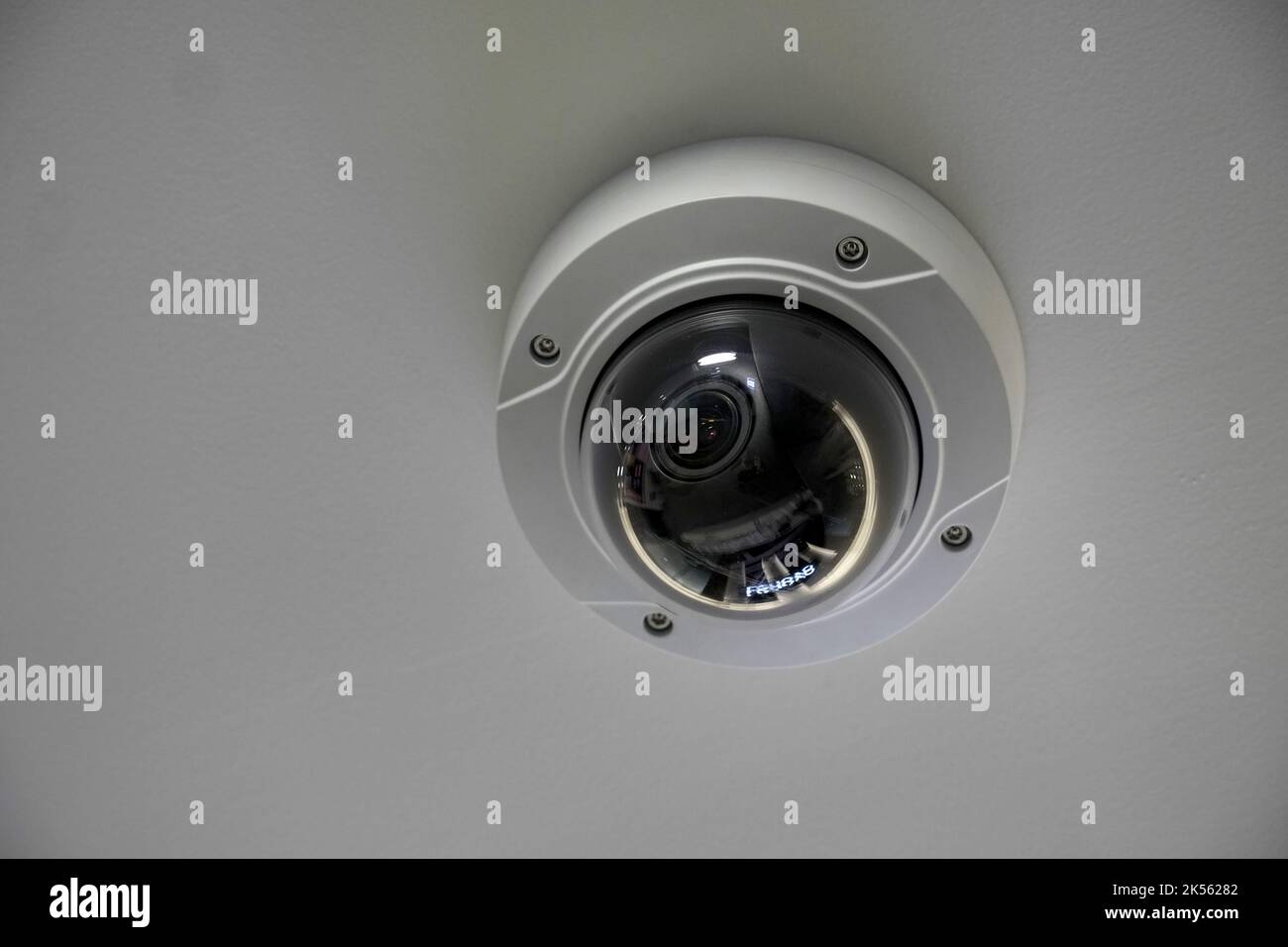 CCTV, telecamera di sicurezza a parete Foto Stock