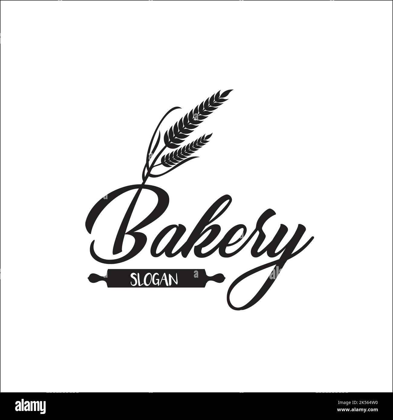 design esclusivo del logo bakery Illustrazione Vettoriale