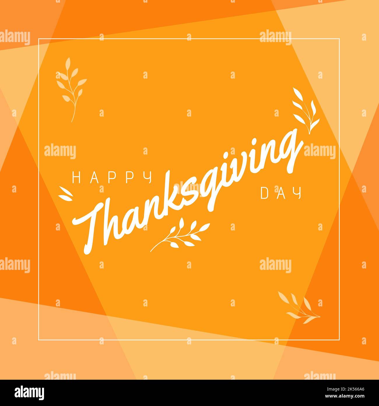 Composizione del testo felice del giorno di ringraziamento sulle piante Foto Stock