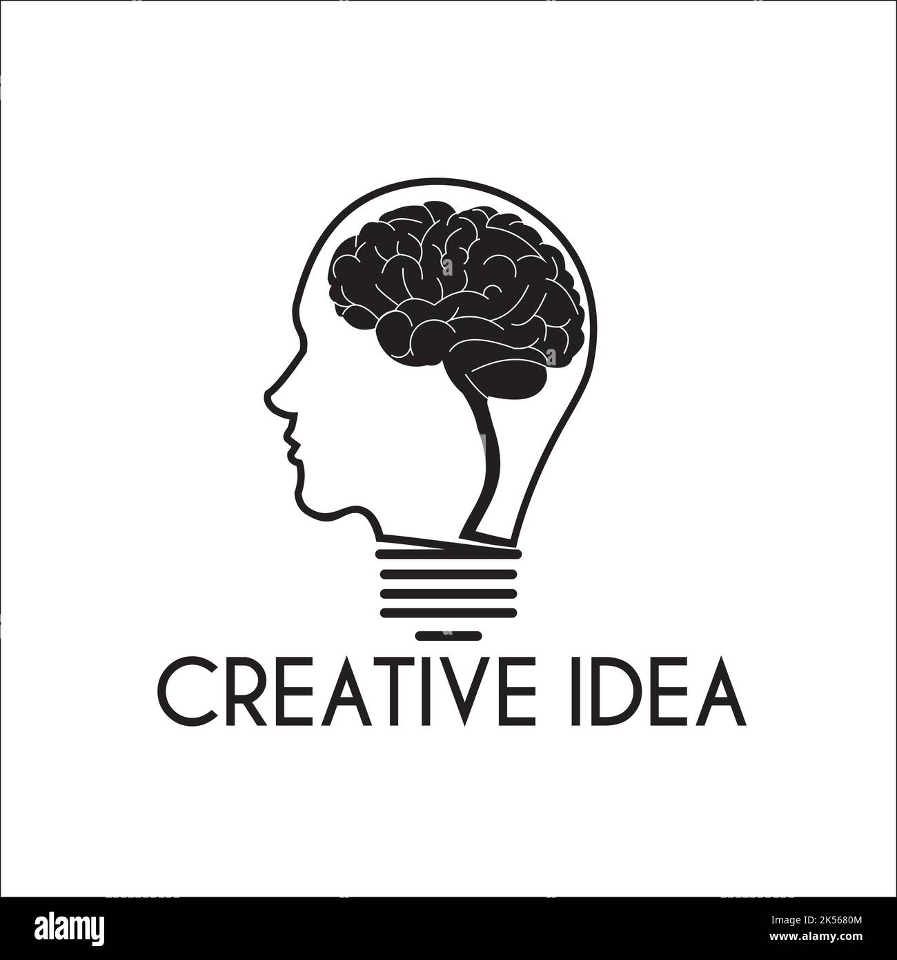 idea creativa esclusivo logo design ispirazione Illustrazione Vettoriale