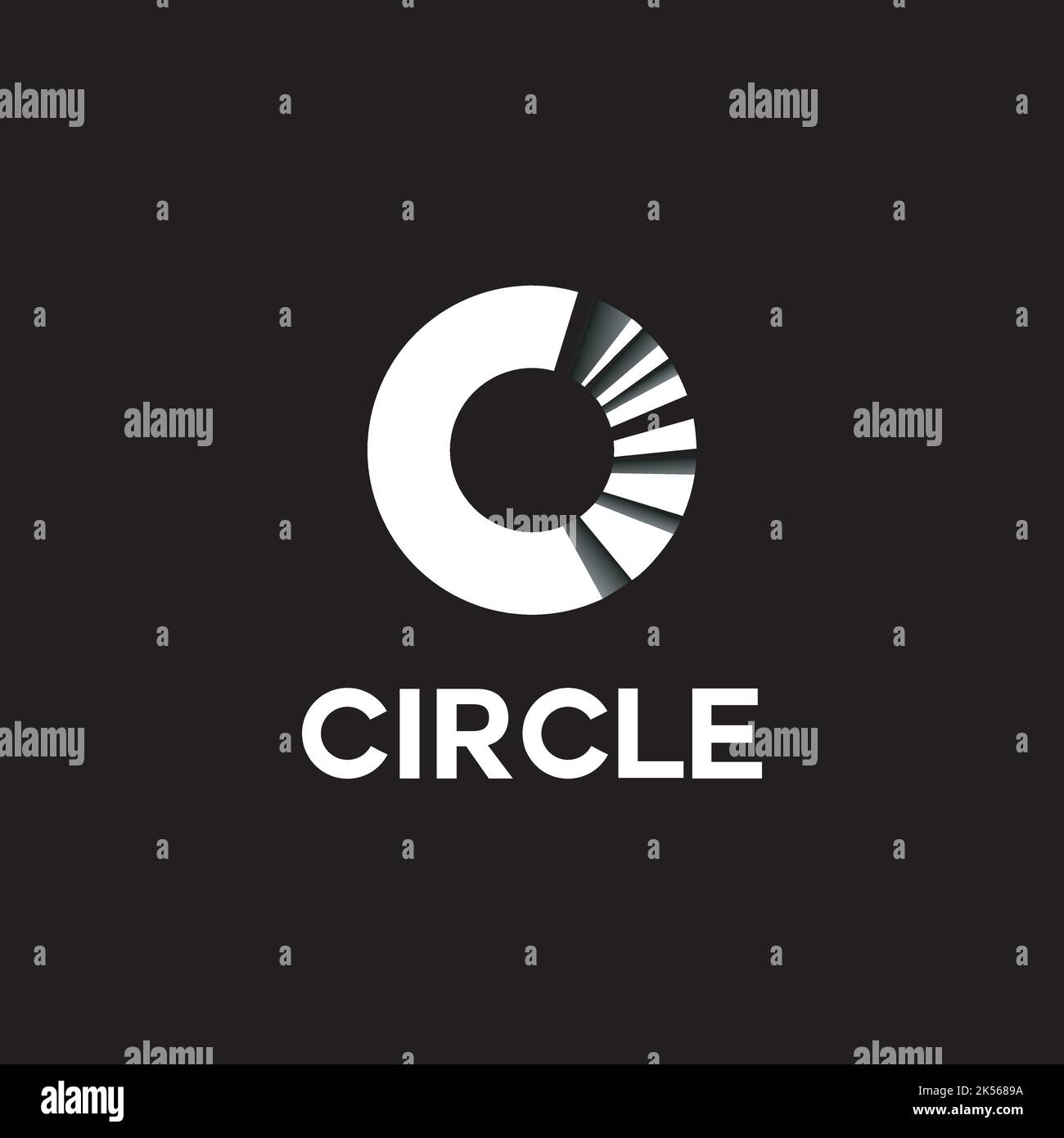 circle / esclusivo logo design ispirazione Illustrazione Vettoriale