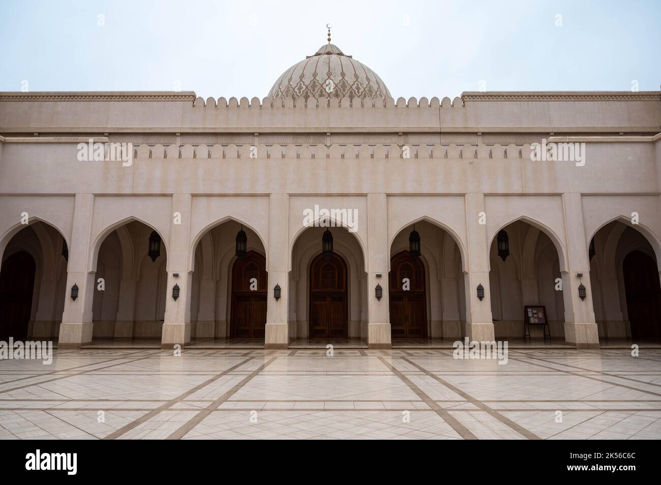 Sultan Qaboos moschea nel centro di Salalah, Oman Foto Stock