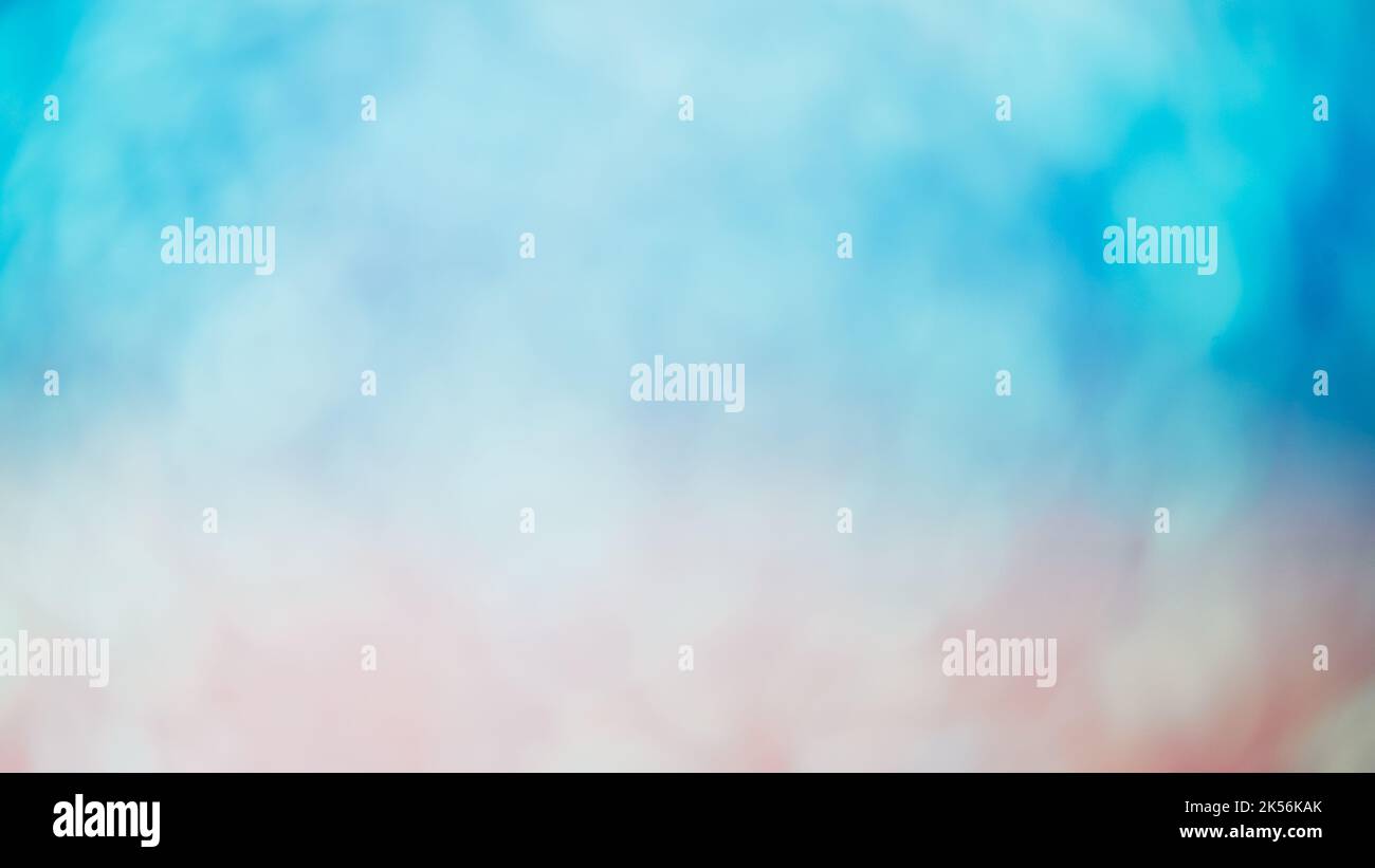 blur luce flare bokeh banner luminoso blu arancione Foto Stock