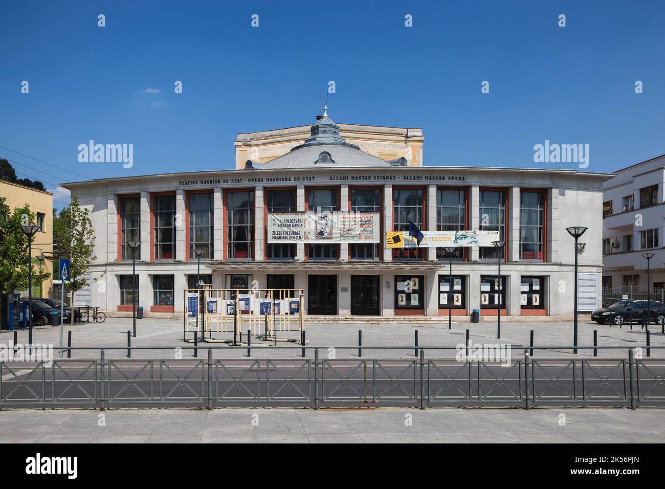 CLUJ-NAPOCA, TRANSILVANIA, ROMANIA - 21 AGOSTO 2018: L'opera e il teatro nazionale ungherese il 21 agosto 2018 in Cluj-Napoca. Foto Stock