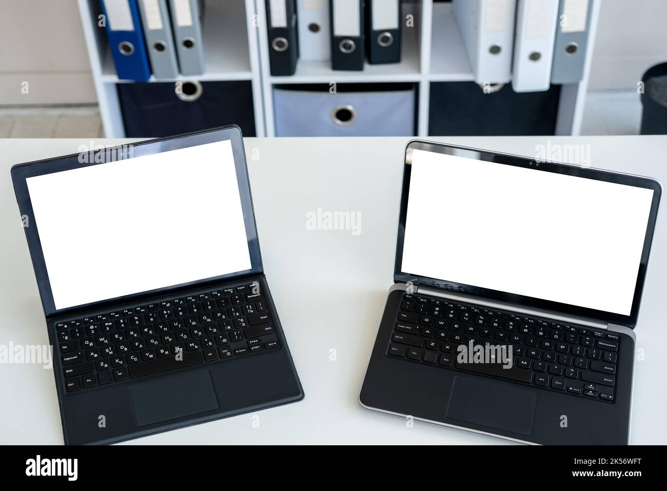 reparto it di digital mockup per la tecnologia informatica Foto Stock