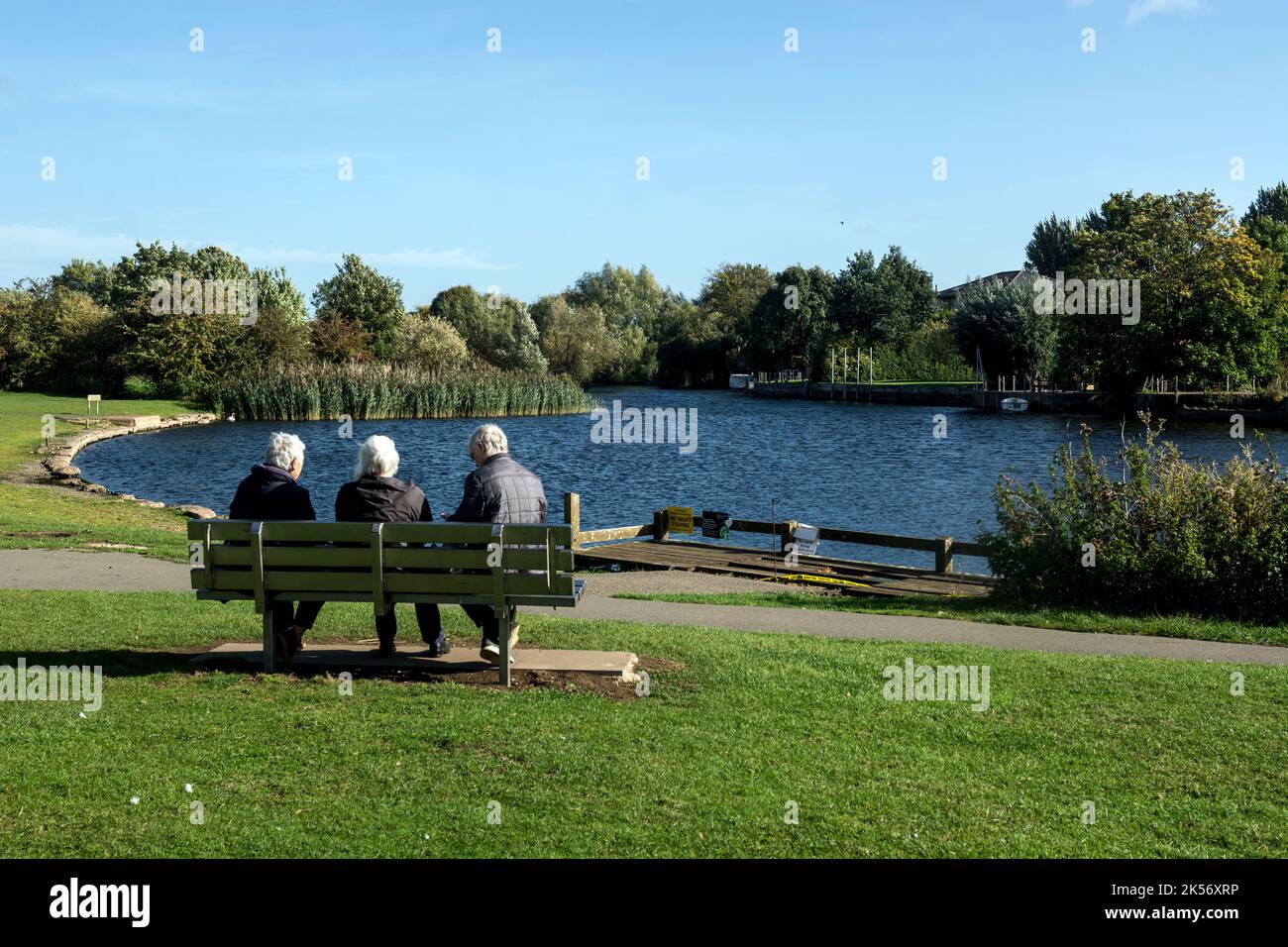 Il fiume Avon vicino al Fisherman's Car Park, Stratford-upon-Avon, Warwickshire, Inghilterra, Regno Unito Foto Stock