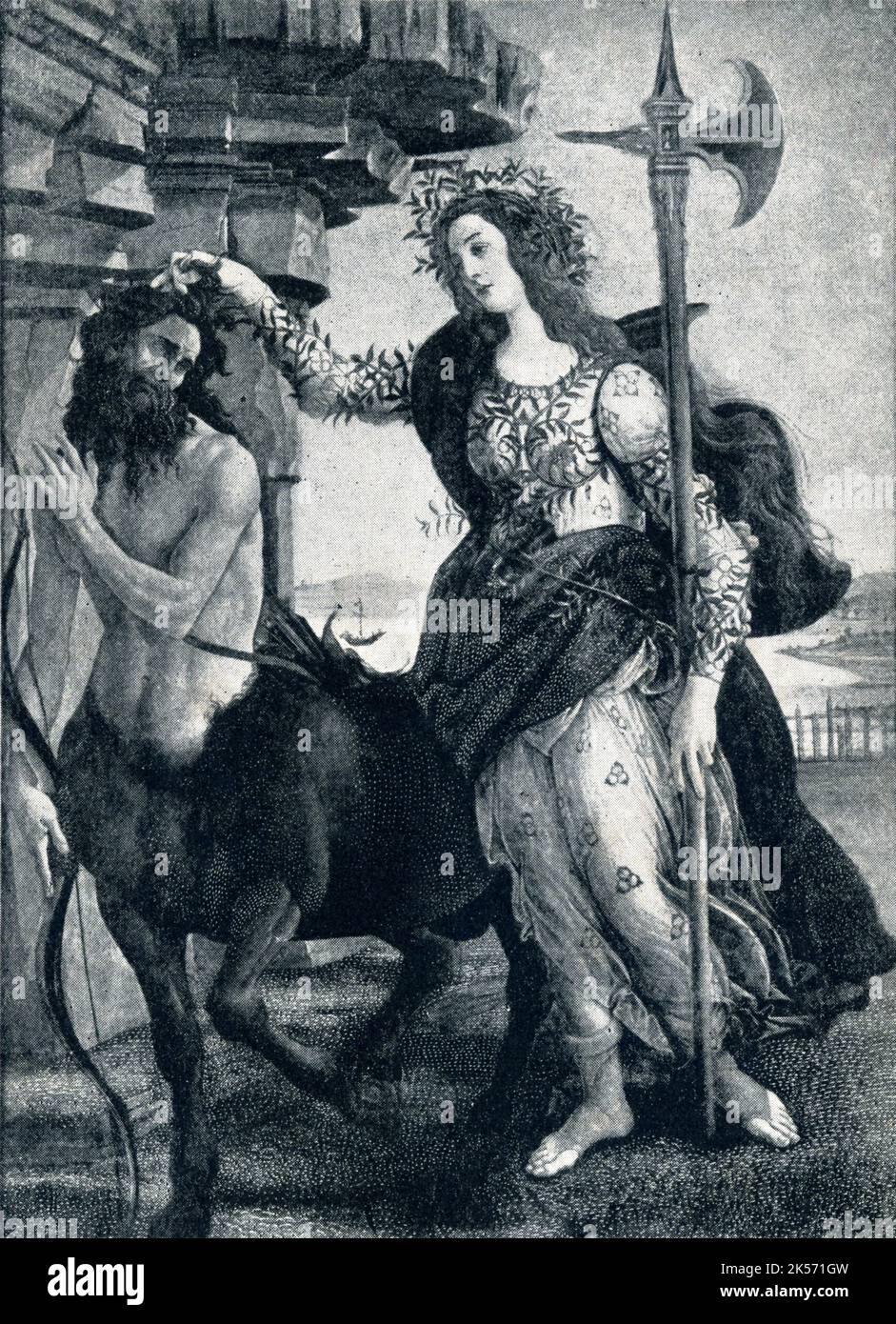 Pallas e il Centauro di Botticelli Foto Stock