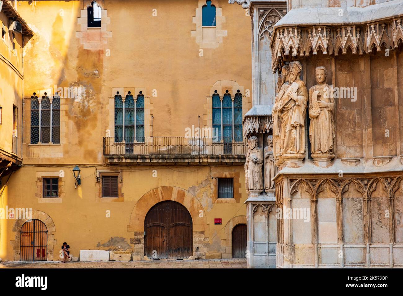 Spagna, Catalogna, Costa Daurada, Tarragona, Cattedrale di Santa Tecla Foto Stock