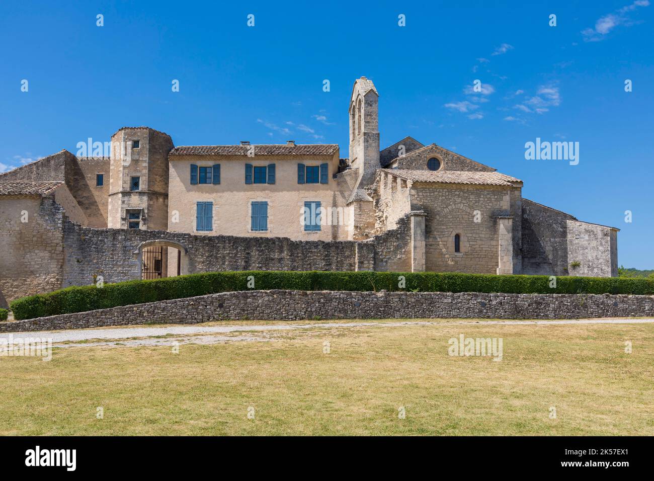 Francia, Alpes-de-Haute-Provence, Mane, Notre Dame de Salagon priorato romanico Foto Stock