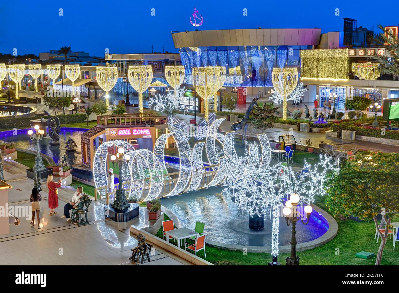 Egypte, Sinai, Sharm-el-Sheikh, centro ricreativo di Soho Foto Stock