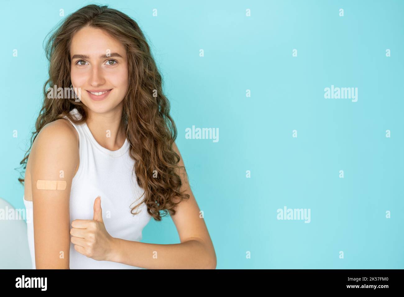 come il gesto di vaccinazione per la salute femminile procedura di vaccinazione Foto Stock