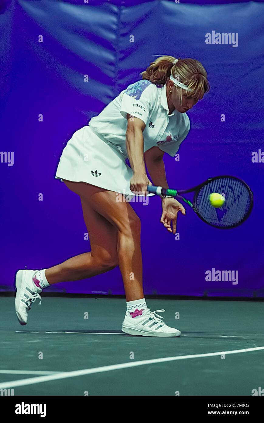 Steffi Graf GER) in gara al US Open Tennis 1991 Foto Stock