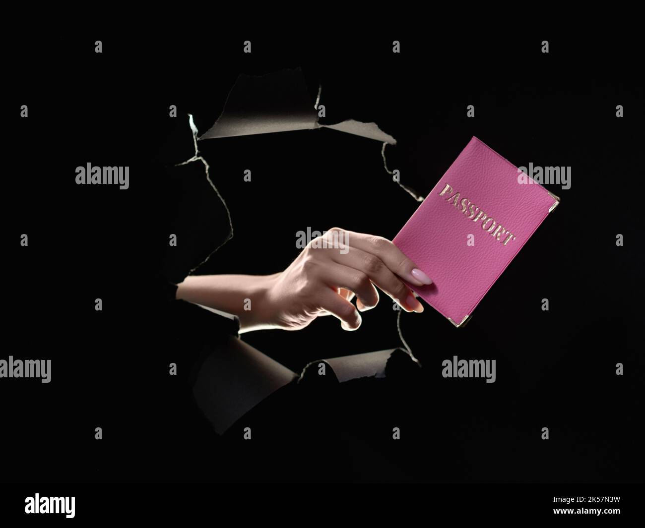 documento di viaggio servizio passaporto documento di identità nazionale Foto Stock