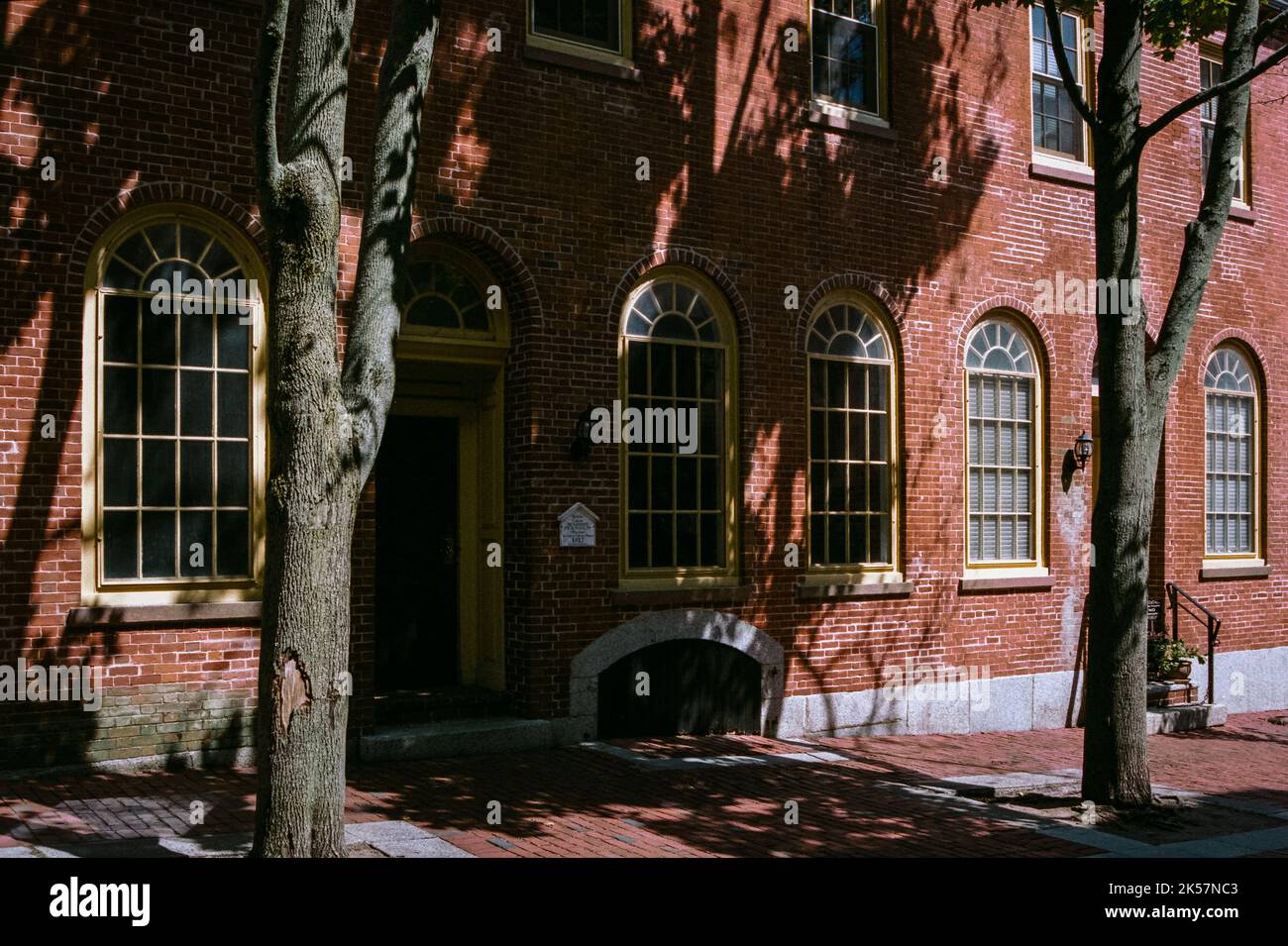 Benjamin Pickman Jr 1817 casa in mattoni vintage. Salem, Massachusetts. Foto Stock