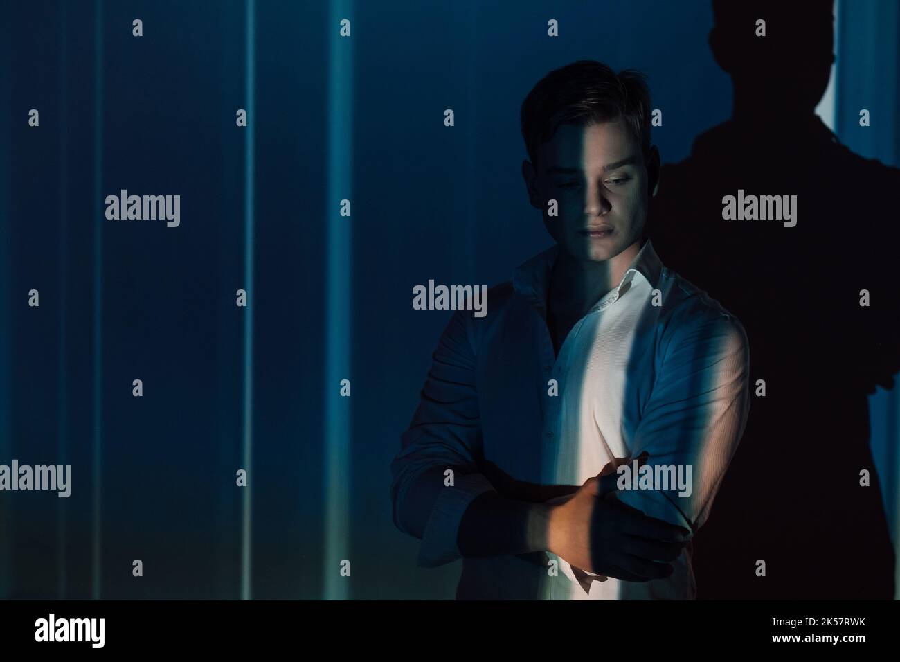 bell'uomo stile business successo fiducia Foto Stock