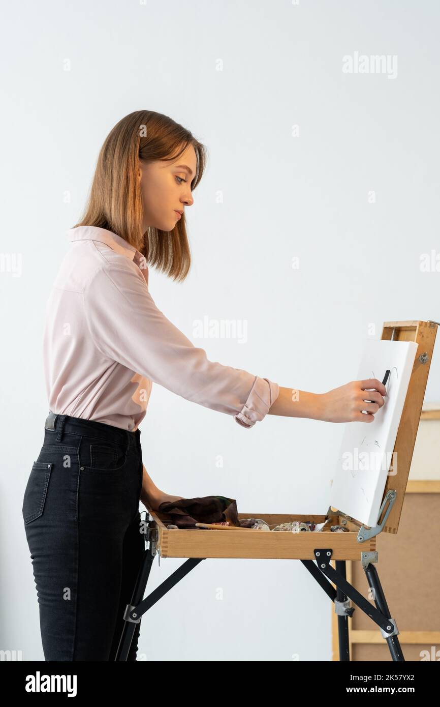 disegno arte ispirazione creativa artista disegno Foto Stock