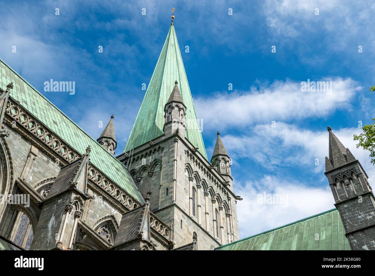 Cattedrale di Nidaros a Trondheim, Norvegia Foto Stock