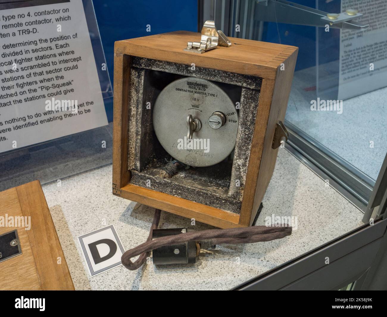 Un appaltatore di tipo 4, utilizzato per aiutare le stazioni di ricerca a individuare la posizione degli aerei, Spitfire e Hurricane Memorial Museum, Ramsgate, Kent, Regno Unito. Foto Stock