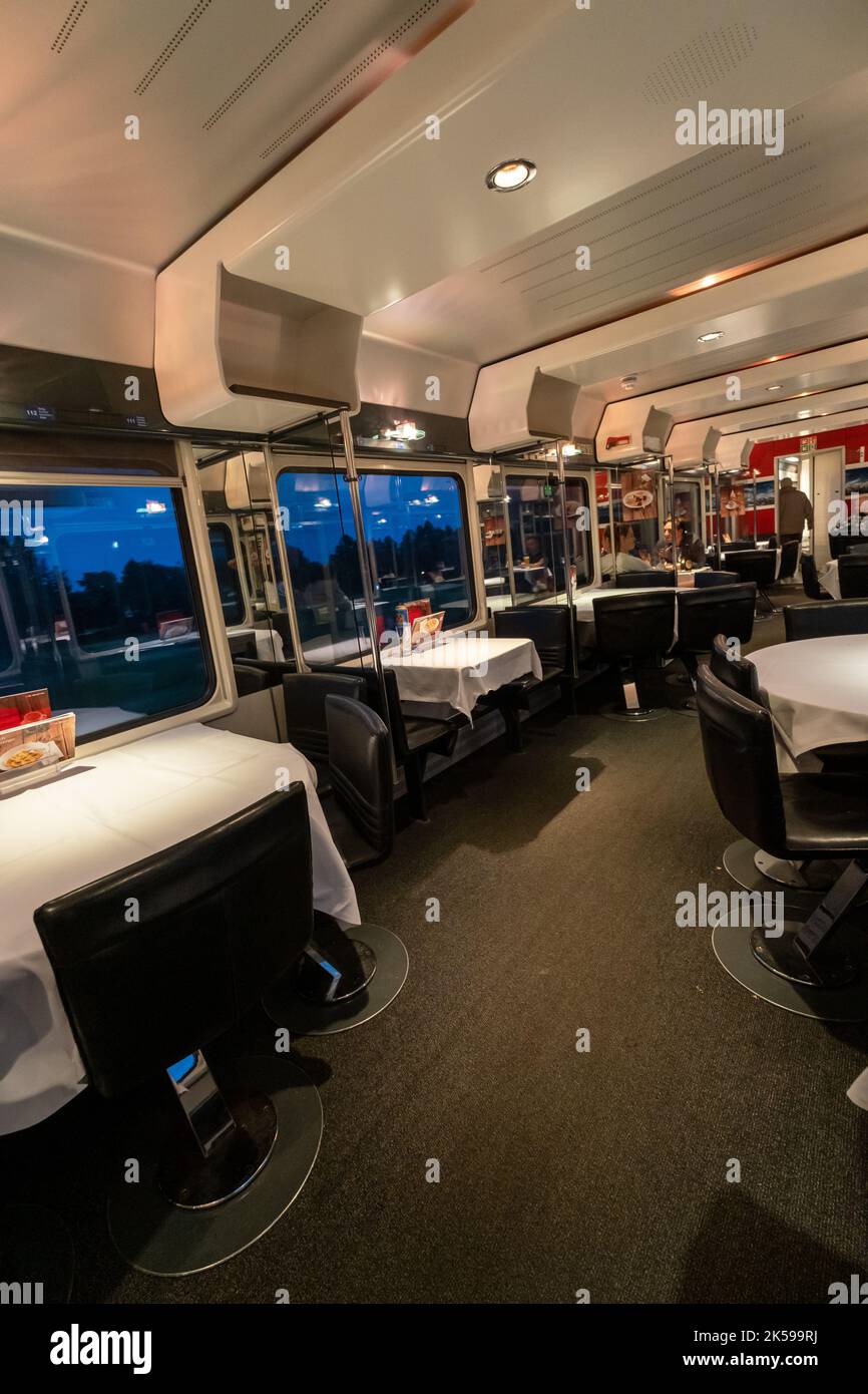 25.06.2022, Germania, bassa Sassonia, Diepholz - vettura da pranzo nella Comunità delle FFS federali svizzere. 00A220625D899CAROEX.JPG [VERSIONE DEL MODELLO: NO, PROP Foto Stock
