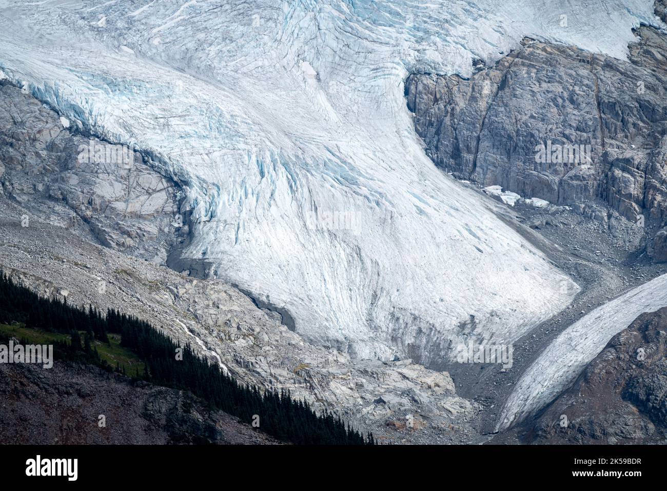 Complessità glaciali e morena sulla dorsale Panorama. Foto Stock