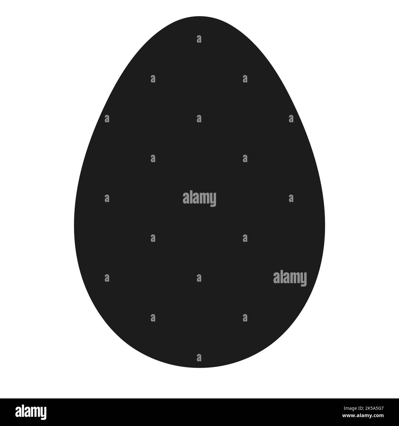 Uovo forma Pasqua, icona coniglietto nido vettore, uovo di cibo design Illustrazione Vettoriale