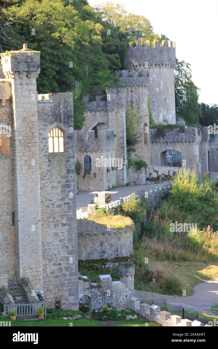 Castello di Gwrych in Galles Foto Stock