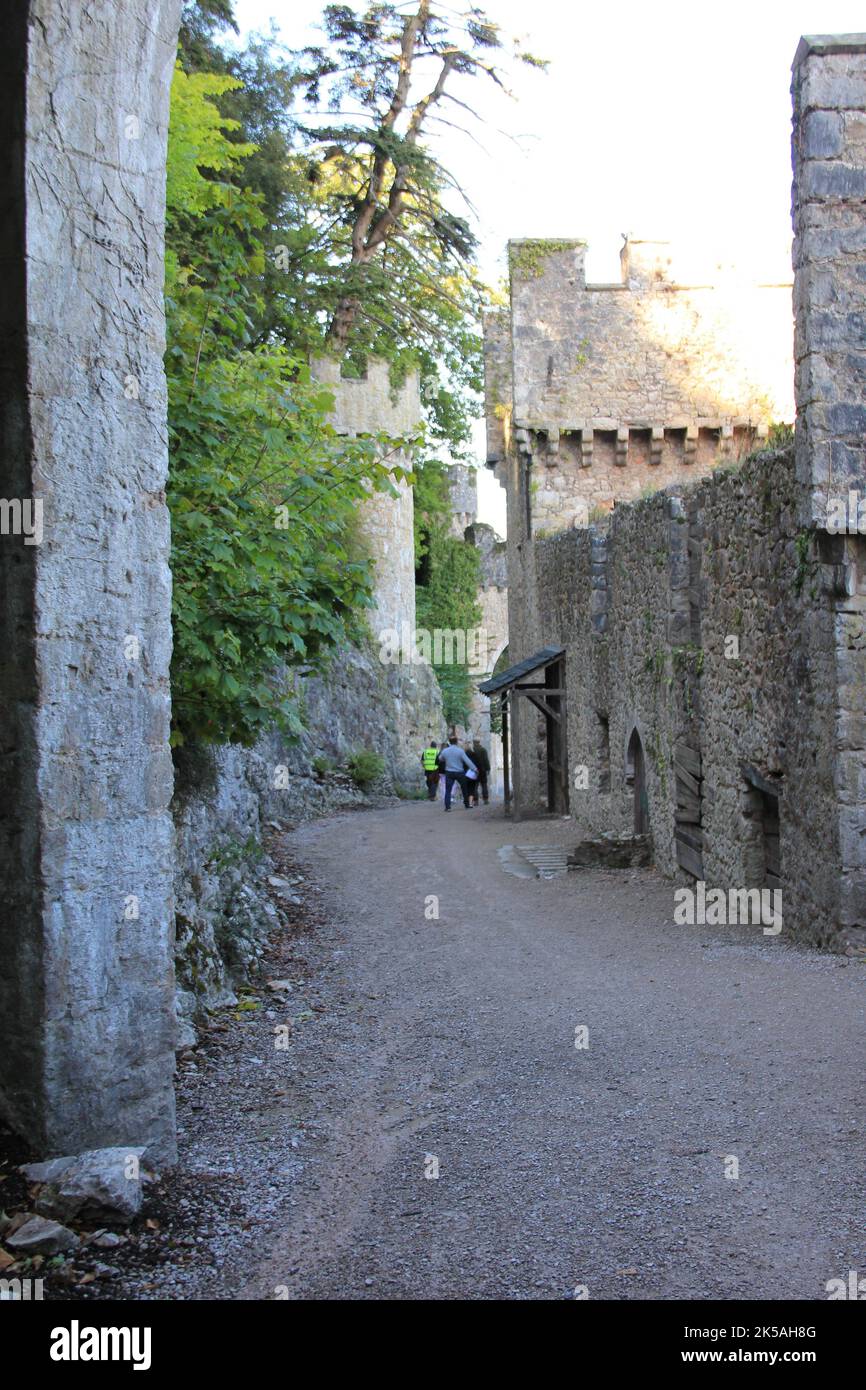 Castello di Gwrych in Galles Foto Stock