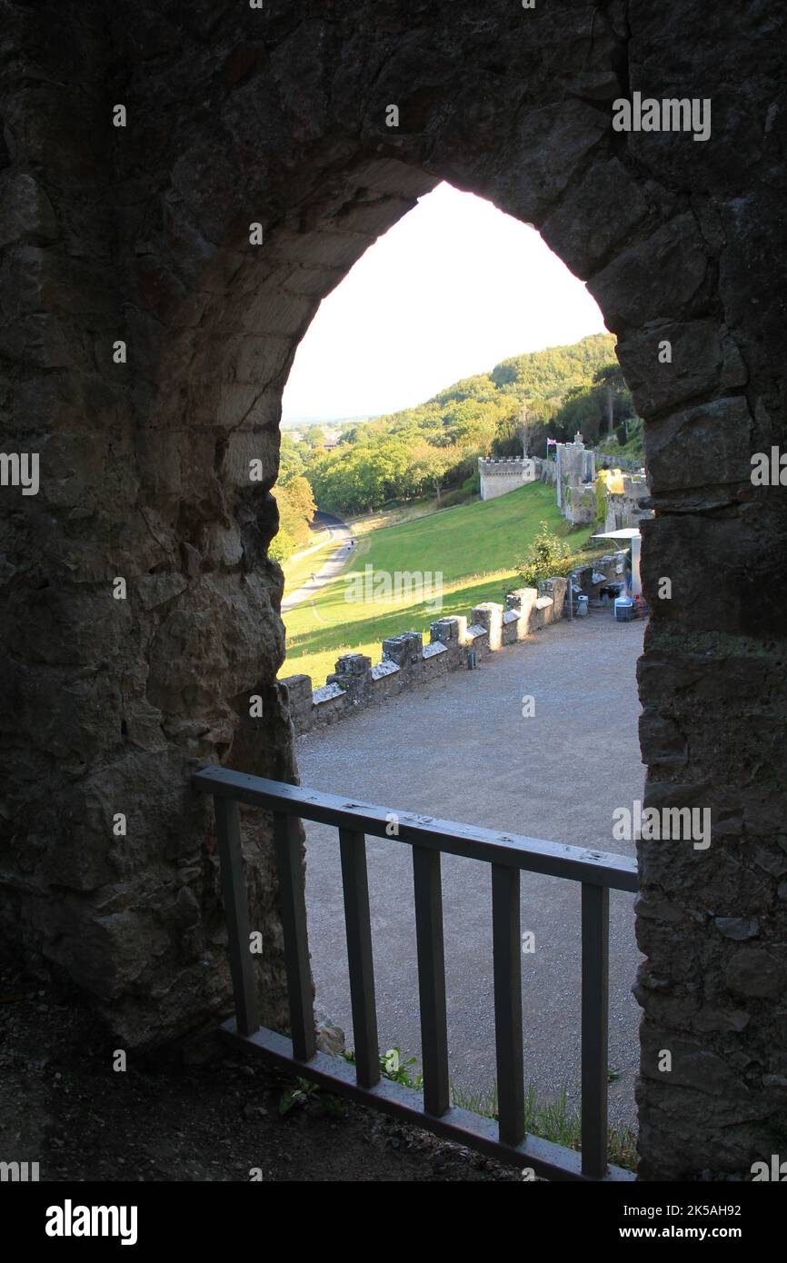 Castello di Gwrych in Galles Foto Stock