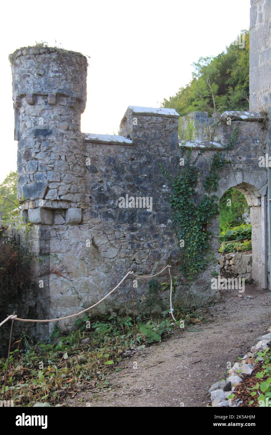 Castello di Gwrych in Galles Foto Stock