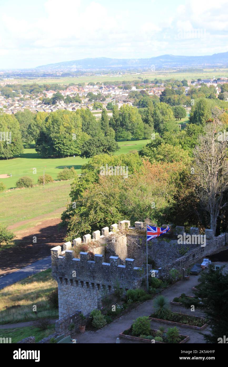 Castello di Gwrych in Galles Foto Stock