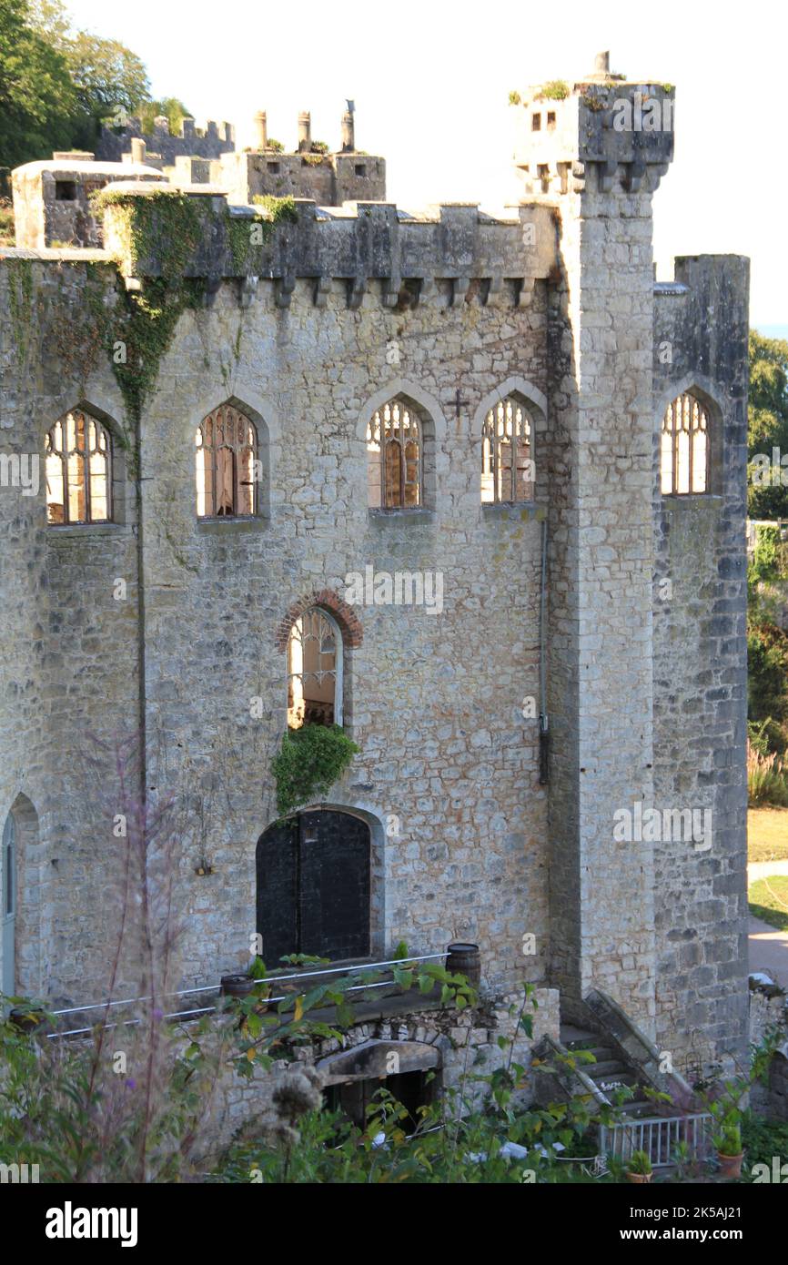 Castello di Gwrych in Galles Foto Stock